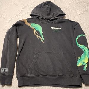 Abercrombie Kids Charcoal Relaxed Fit Hoodie